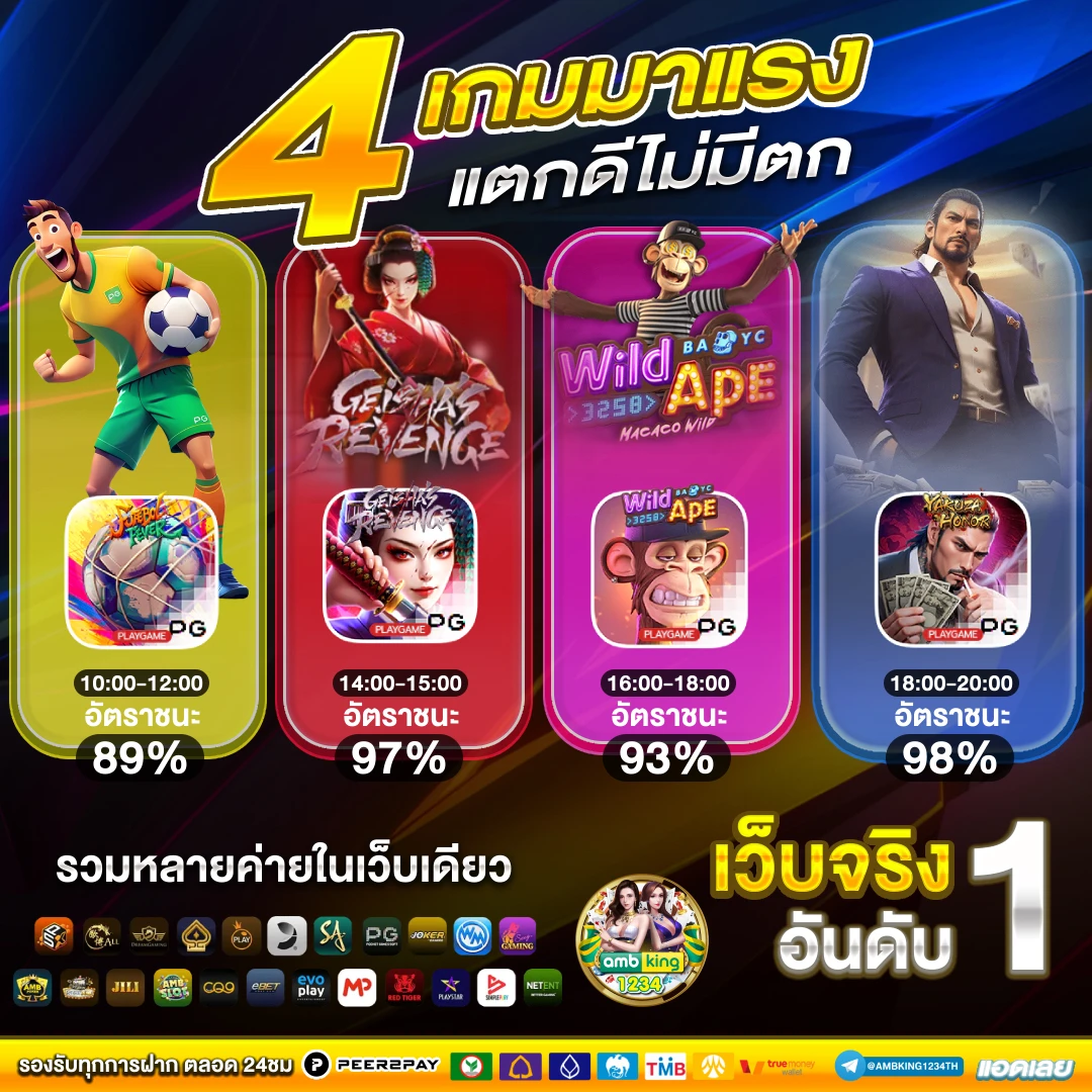เว็บตรงฝากถอนไม่มีขั้นต่ํา 1 บาทก็ถอนได้ - แบนเนอร์โปรโมชั่น