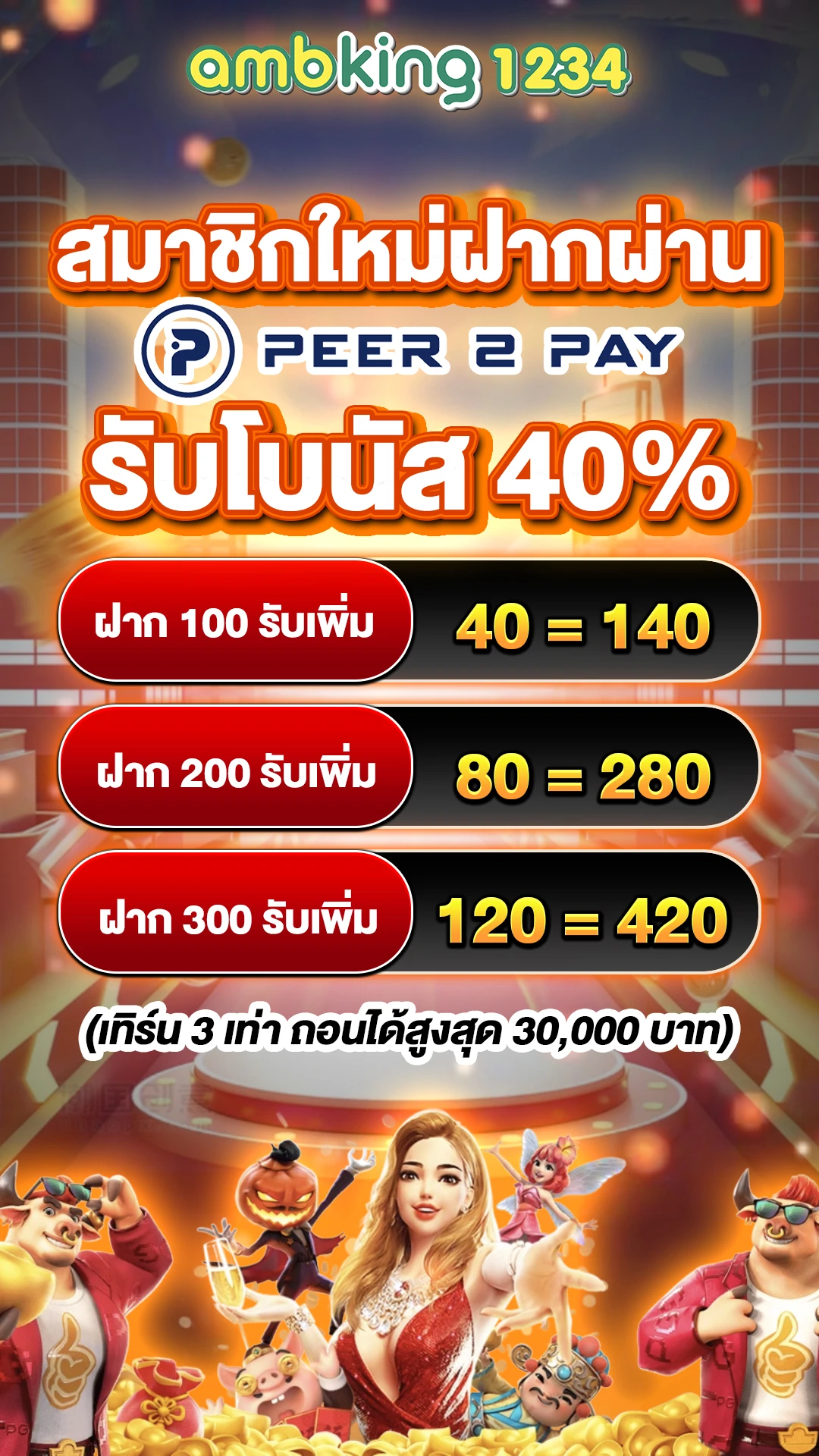 สมัครเว็บตรง - แบนเนอร์โปรโมชั่น
